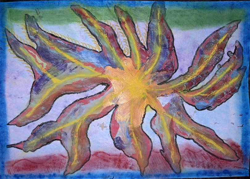 Abstract painting: Emanation